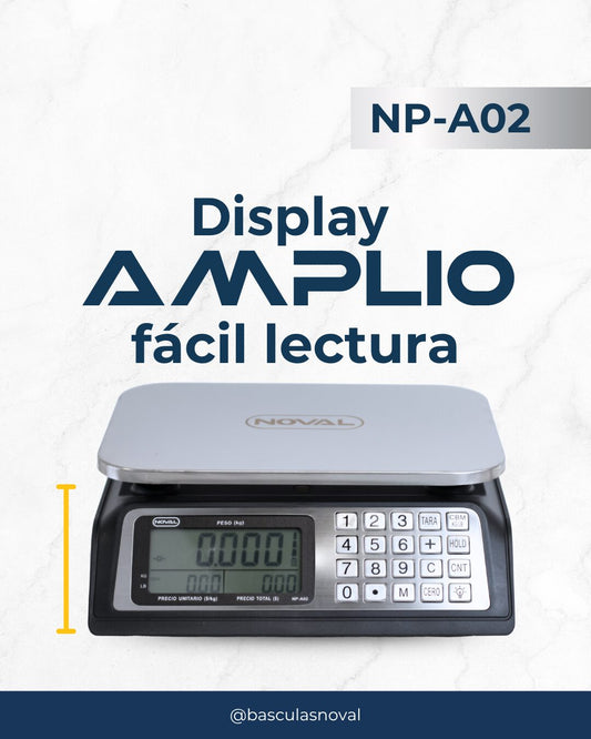 BASCULA ELECTRONICA A PRUEBA DE AGUA NOVAL 40KG MODELO NP-A02