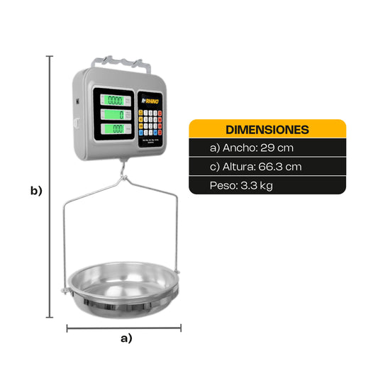 BASCULA COLGANTE MULTIFUNCIONES 30KG