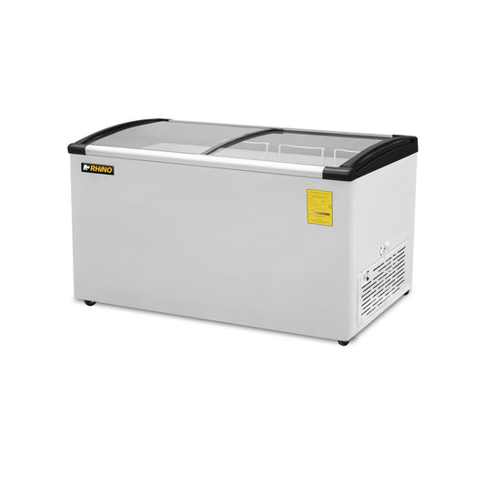 CONGELADOR HORIZONTAL TAPAS DE CRISTAL CURVO 10 PIES